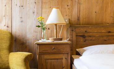 Eines der Schlafzimmer des Familiennests Kastanie