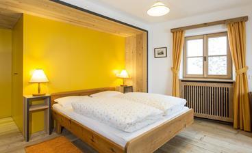 Das Doppelbett im Doppelzimmer Panorama Superior