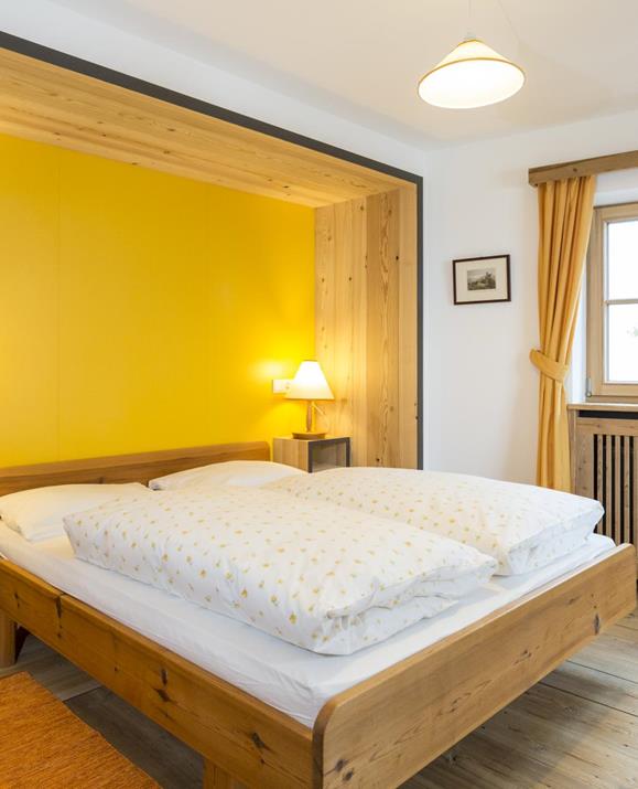 Das Doppelbett im Doppelzimmer Panorama Superior