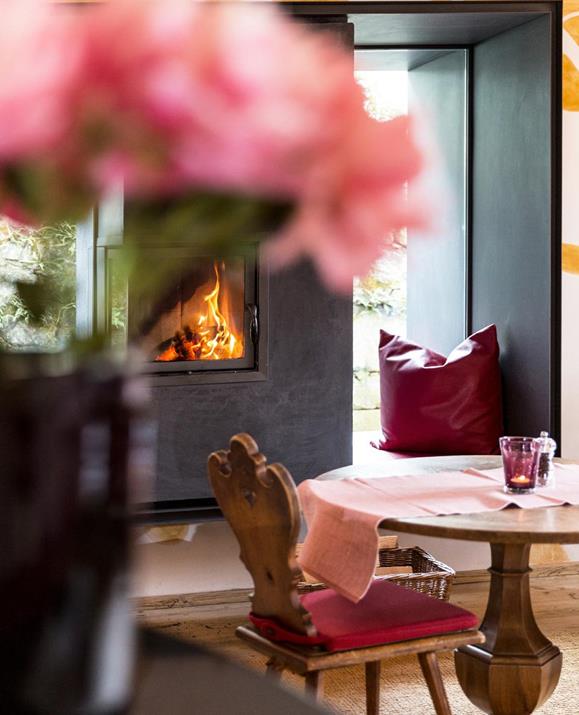 Our fireplace room